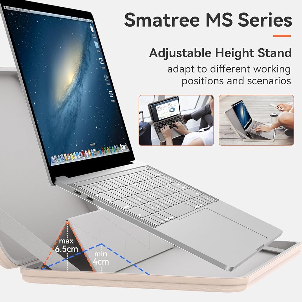 MS43 Hard EVA Case with Stand for 14" HP Pavilion x360 14t-ek1000 — view 4
