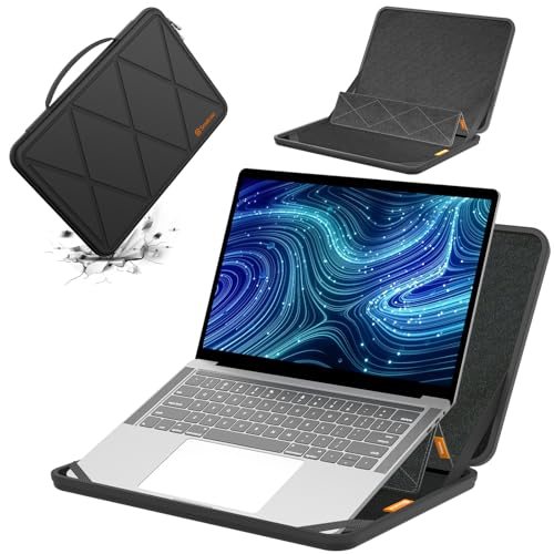 MS50T Hard EVA Protective Sleeve Case with Stand Compatible for 14 inch DELL Latitude 7455 C