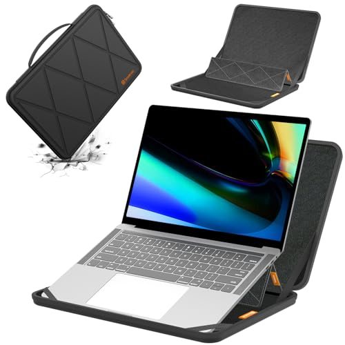 MS63 Hard EVA Sleeve with Stand for 13.3inch Apple MacBook Air 2017