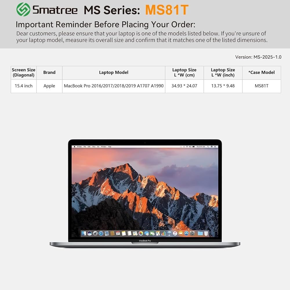 MS81T Hard EVA Case with Stand for 15.4 inch Apple MacBook Pro 2019 — view 3