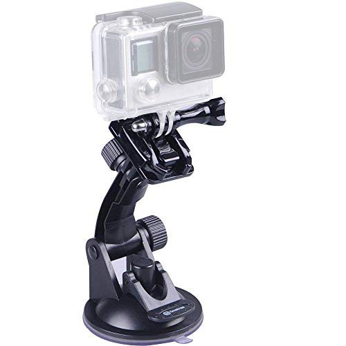 Suction Cup Mount Compatible for G*pro Action Camera 12/11/10/9/8/7/6/5/4/3+/3/Session/DJI O